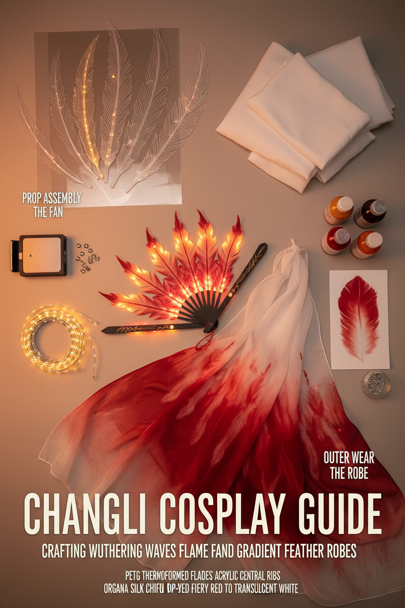 Changli Cosplay Guide: Crafting Wuthering Waves' Flame Fans and Gradient Feather Robes