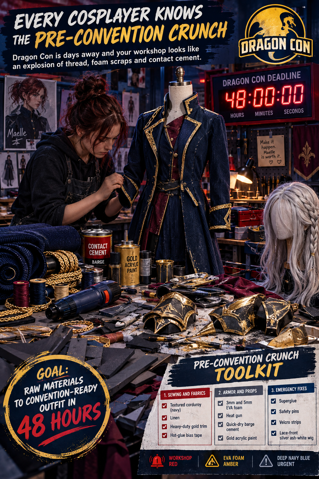 How to Finish a Maelle Cosplay Build in One Weekend Before Dragon Con