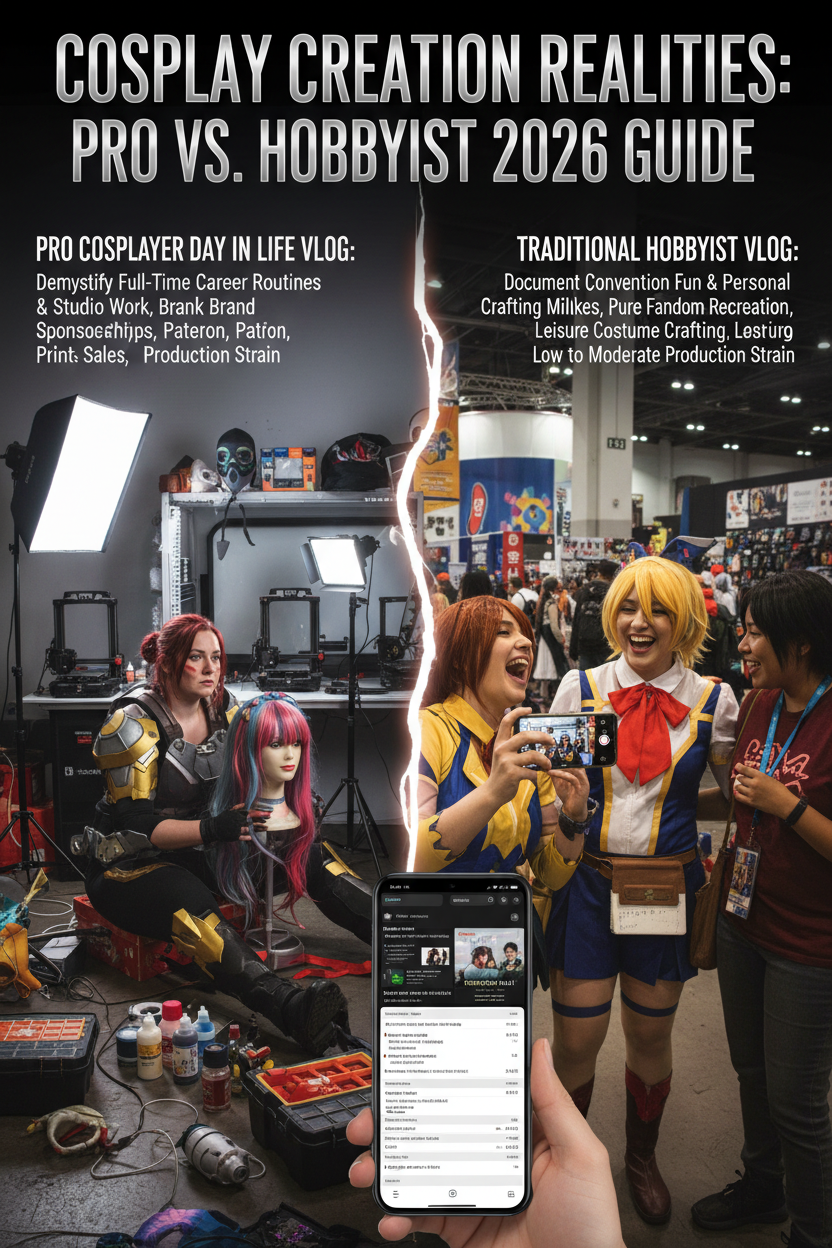 Pro Cosplayer "Day in the Life" Vlog vs. Traditional Hobbyist Vlog: 2026 Comparison Guide