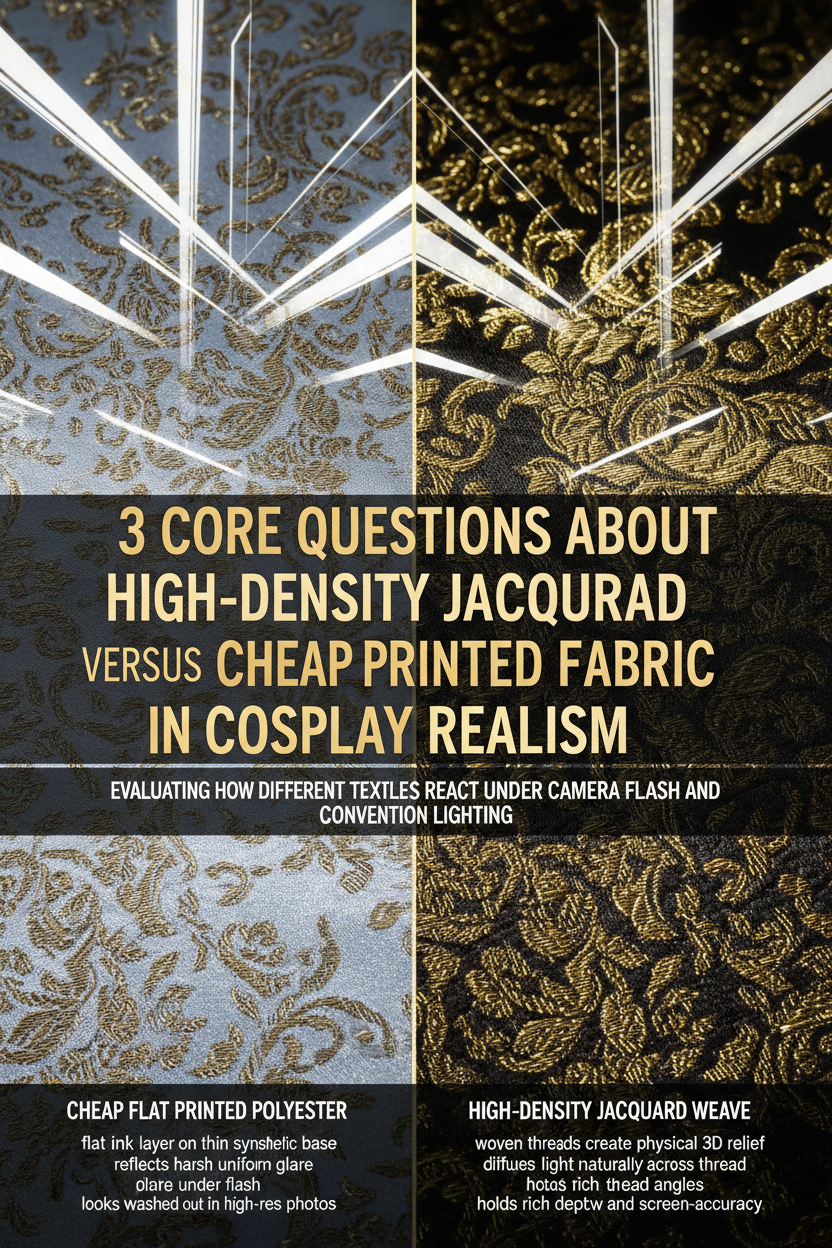 3 Core Questions About High-Density Jacquard vs. Cheap Printed Fabric in Cosplay Realism