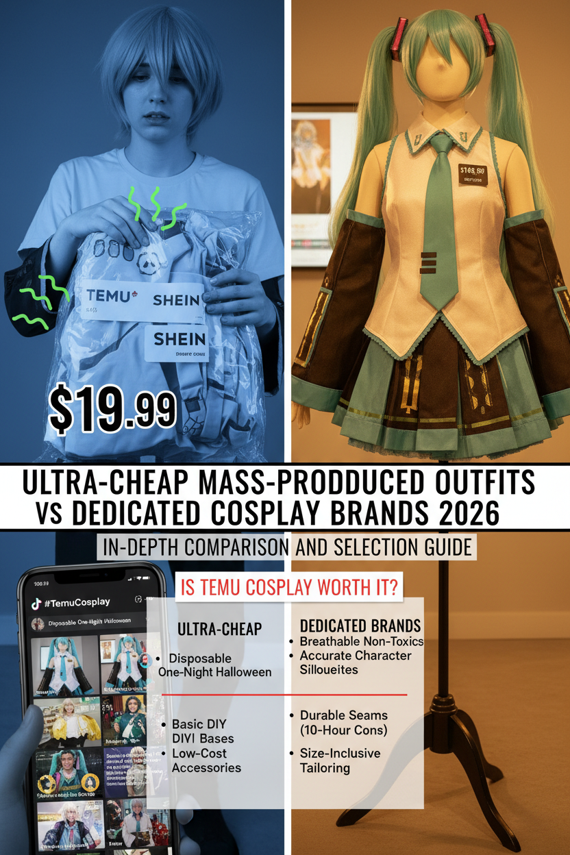 Ultra-Cheap Mass-Produced Outfits vs. Dedicated Cosplay Brands: 2026 In-Depth Comparison & Selection Guide