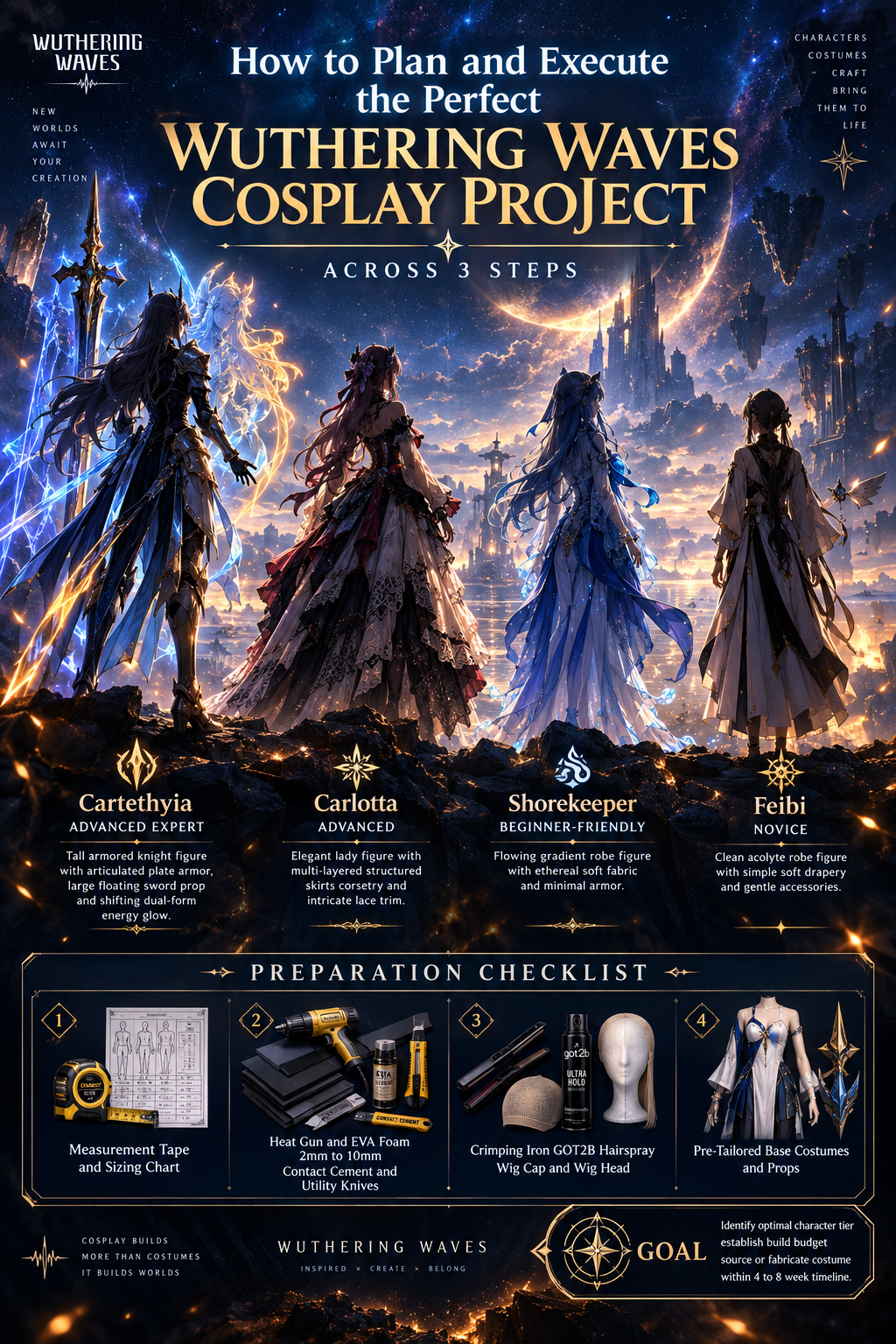 How to Plan and Execute the Perfect Wuthering Waves Cosplay Project Across 3 Steps