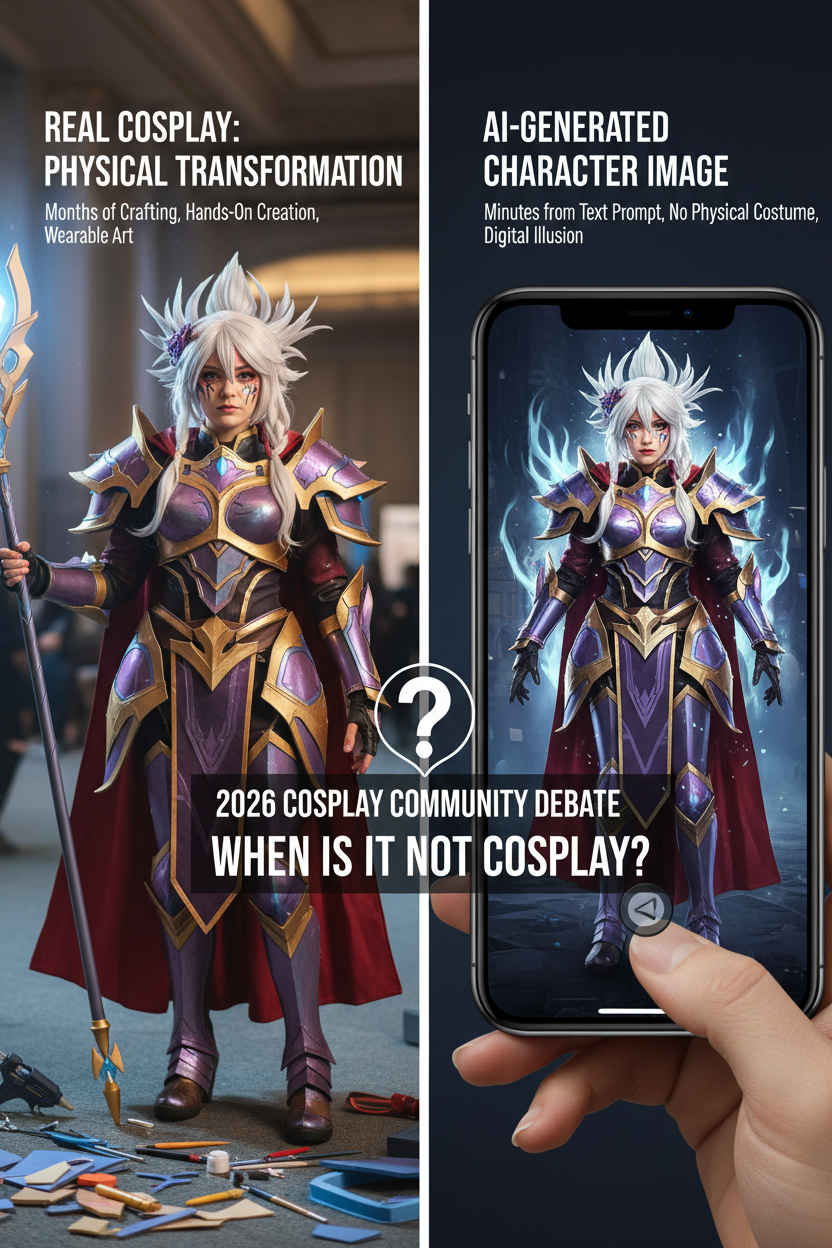 Is AI Cosplay Still Real Cosplay? 6 Questions Behind 2026's Biggest Cosplay Debate