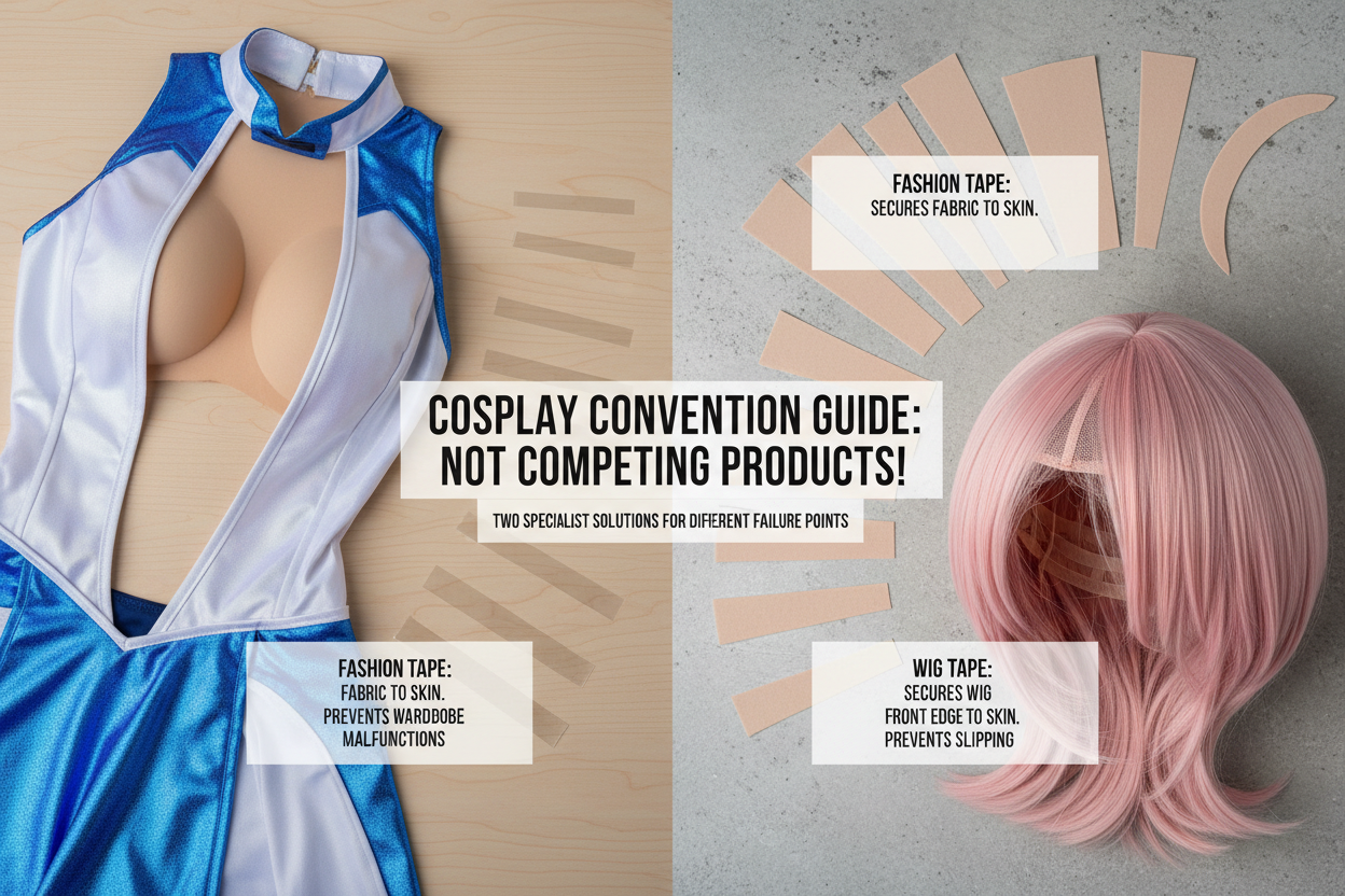 Fashion Tape vs. Wig Tape: 2026 Guide to Solving Every Con-Day Malfunction