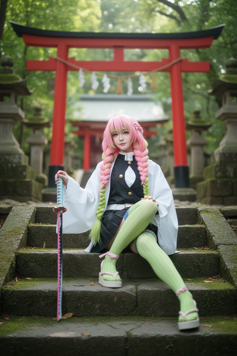 Best Mitsuri Kanroji Cosplay Costume for Anime Conventions & Photoshoots