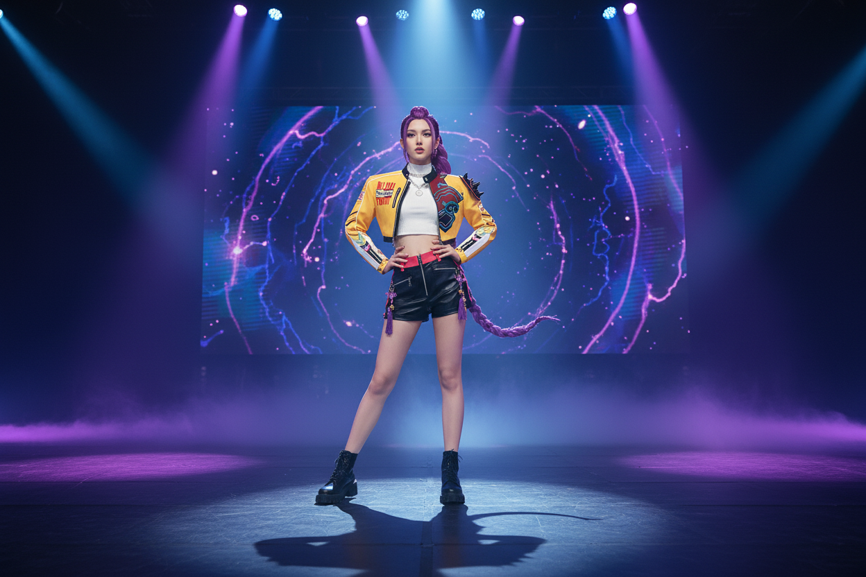K-Pop Dark Hunter Style Cosplay: A Universal Formula for Stage Presence and Coolness