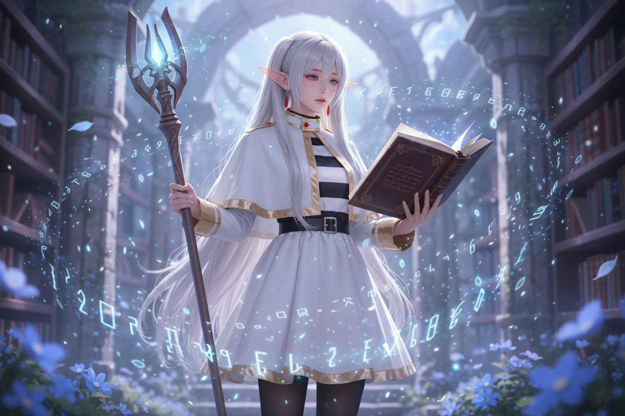 The Weight of Magic: Technical Mastery of Fern’s Staff and Grimoire