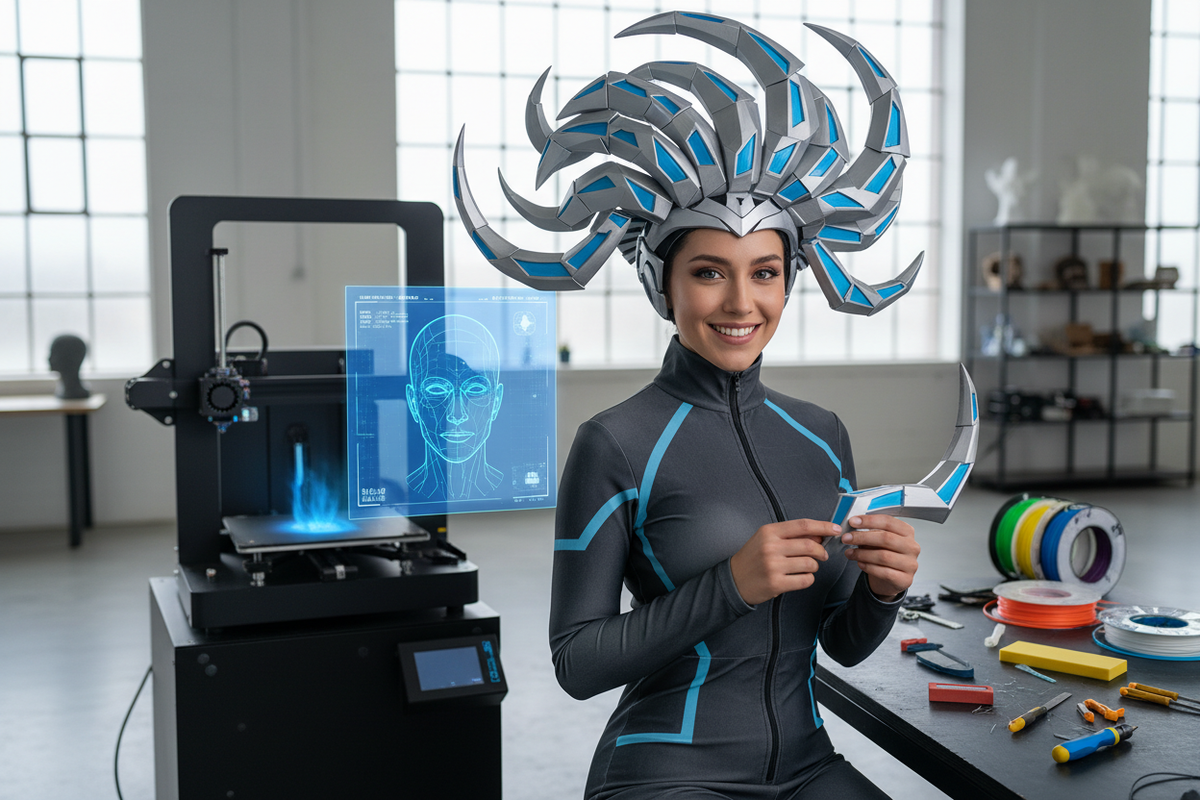 How to Make a Wearable 3D Printed Cosplay Wig: Step-by-Step Tutorial