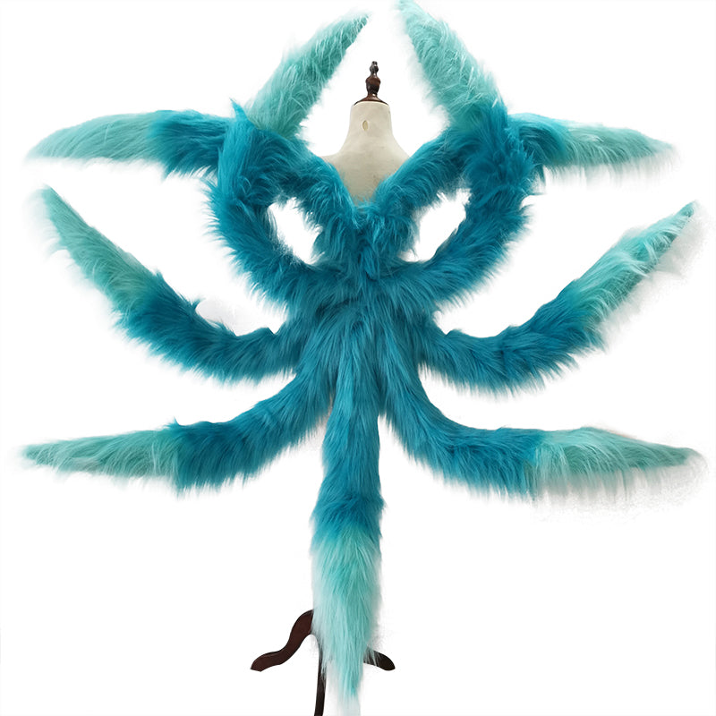 Nine-Tailed Fox Soul Lotus Theme Cosplay Costume - Elegant Mage Character Outfit