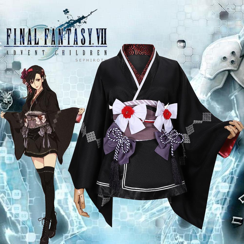 Final Fantasy Cosplay Costume Tifa Kimono Costume Cosplay