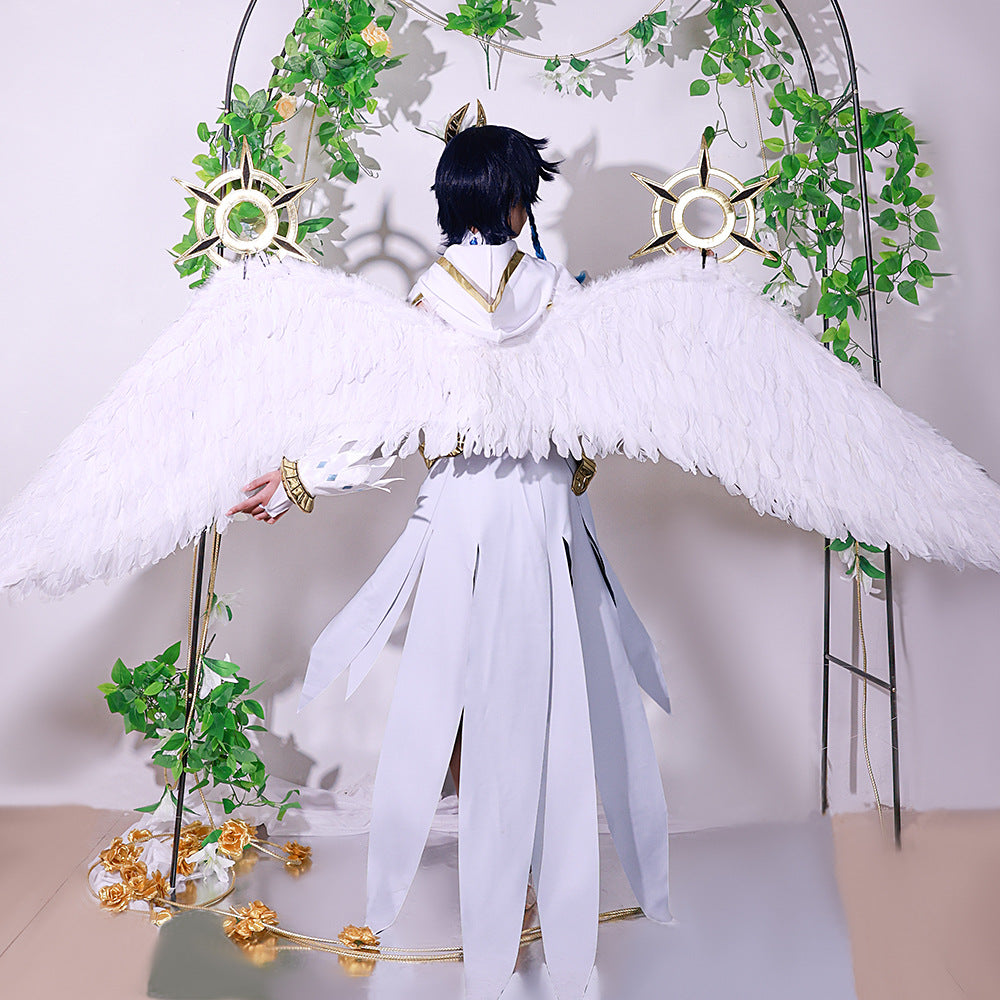 Anemo Archon Divine Robes Barbatos Cosplay Cosplay Costume - Wind God Ceremonial Outfit
