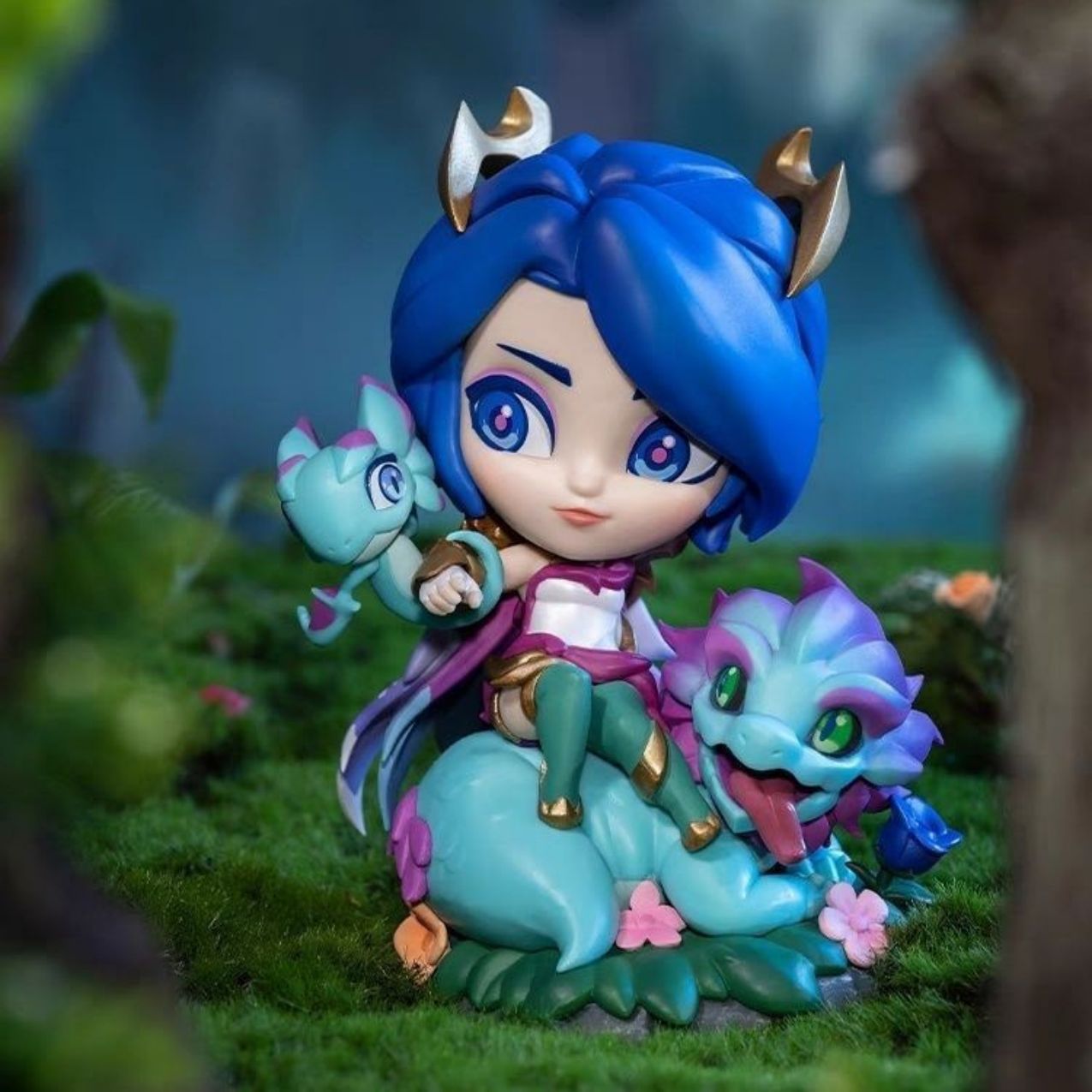 League of Legends Dragon Lord Ashe Figure - 115mm Premium Collectible