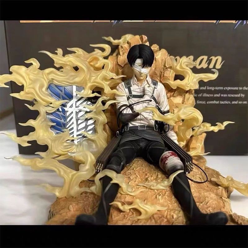 Attack on Titan Levi Ackerman Shinzou wo Sasageyo Figurine - Dedicate Your Heart Scene Statue