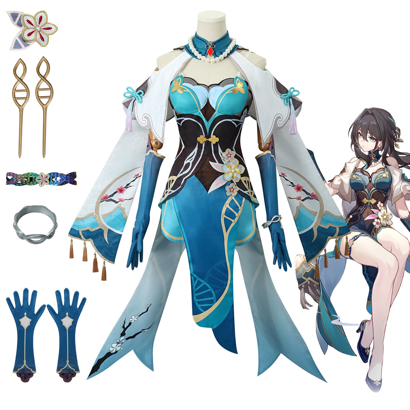 Honkai: Star Rail style costume cosplay Ruan Mei cosplay costume