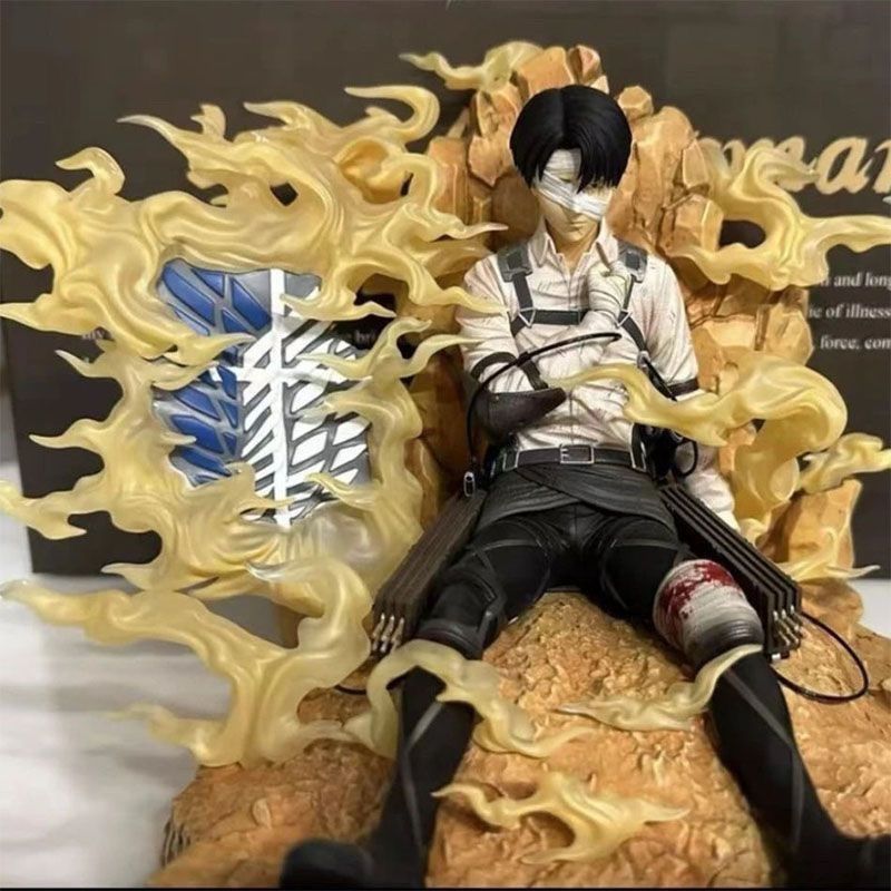Attack on Titan Levi Ackerman Shinzou wo Sasageyo Figurine - Dedicate Your Heart Scene Statue