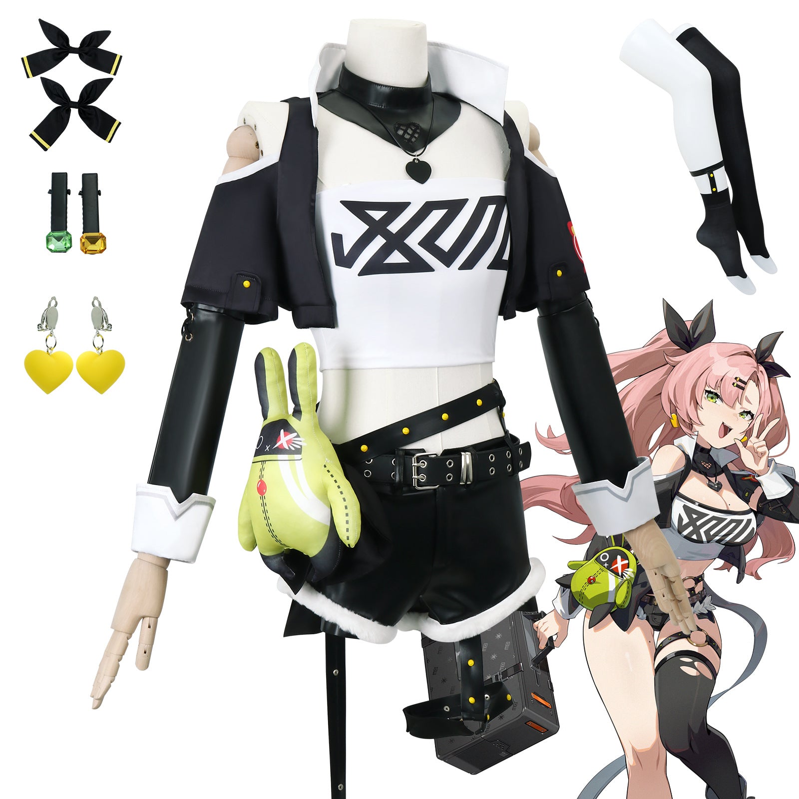 Zenless Zone Zero Style Costume Cosplay Nico Demara Cosplay Costume