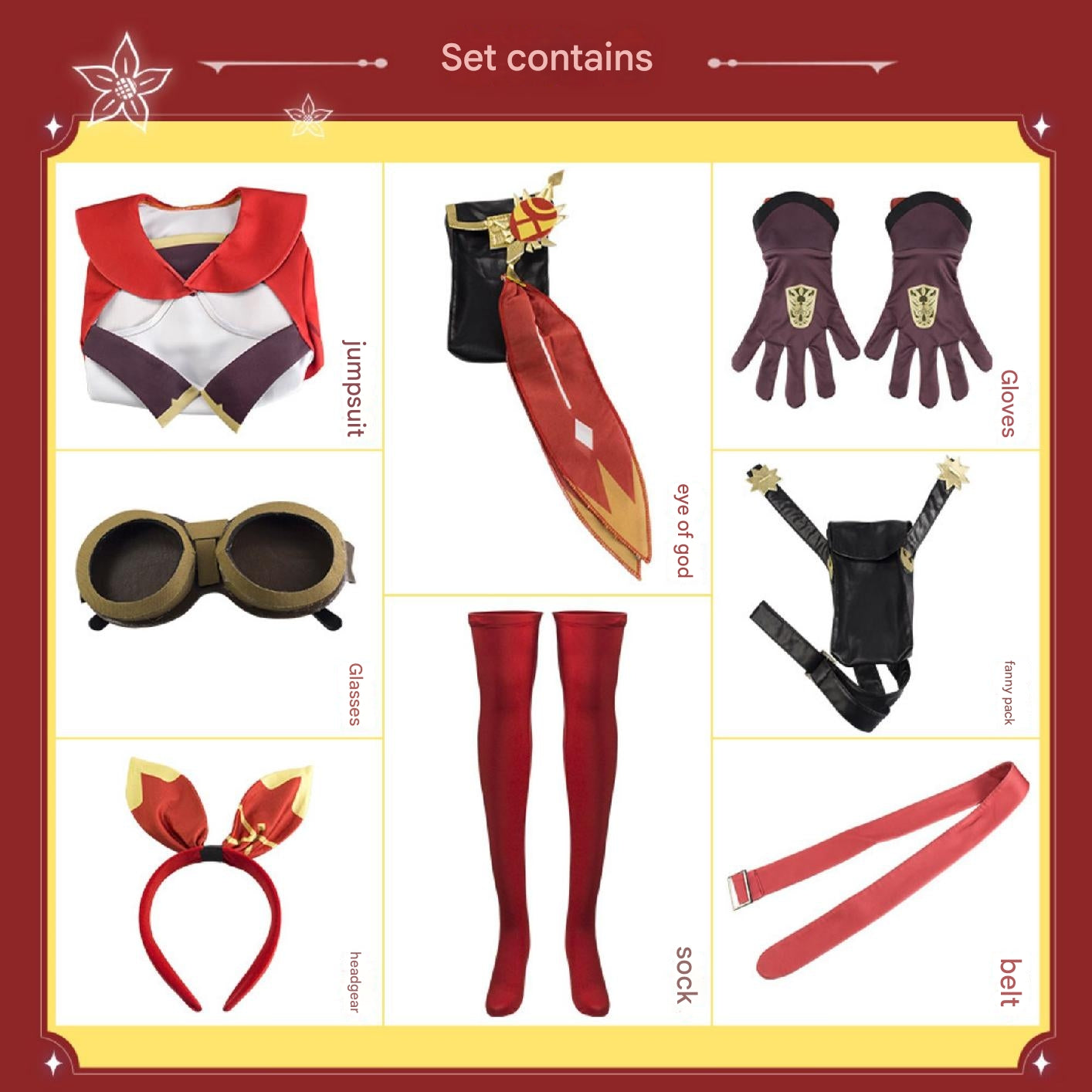 Outrider Scout Cosplay Costume - Red Pyro Adventurer Outfit