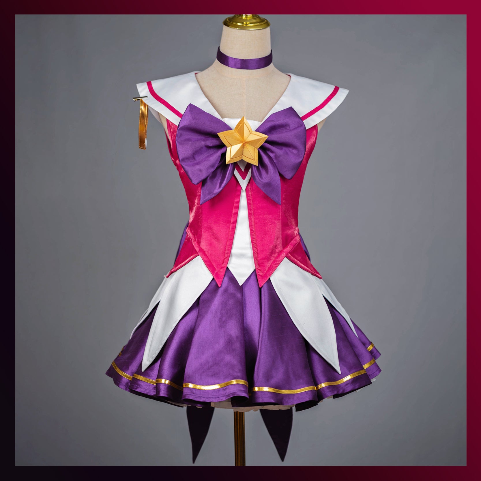 Star Guardian Magical Girl Cosplay Costume - Pink Elegant Mage Outfit