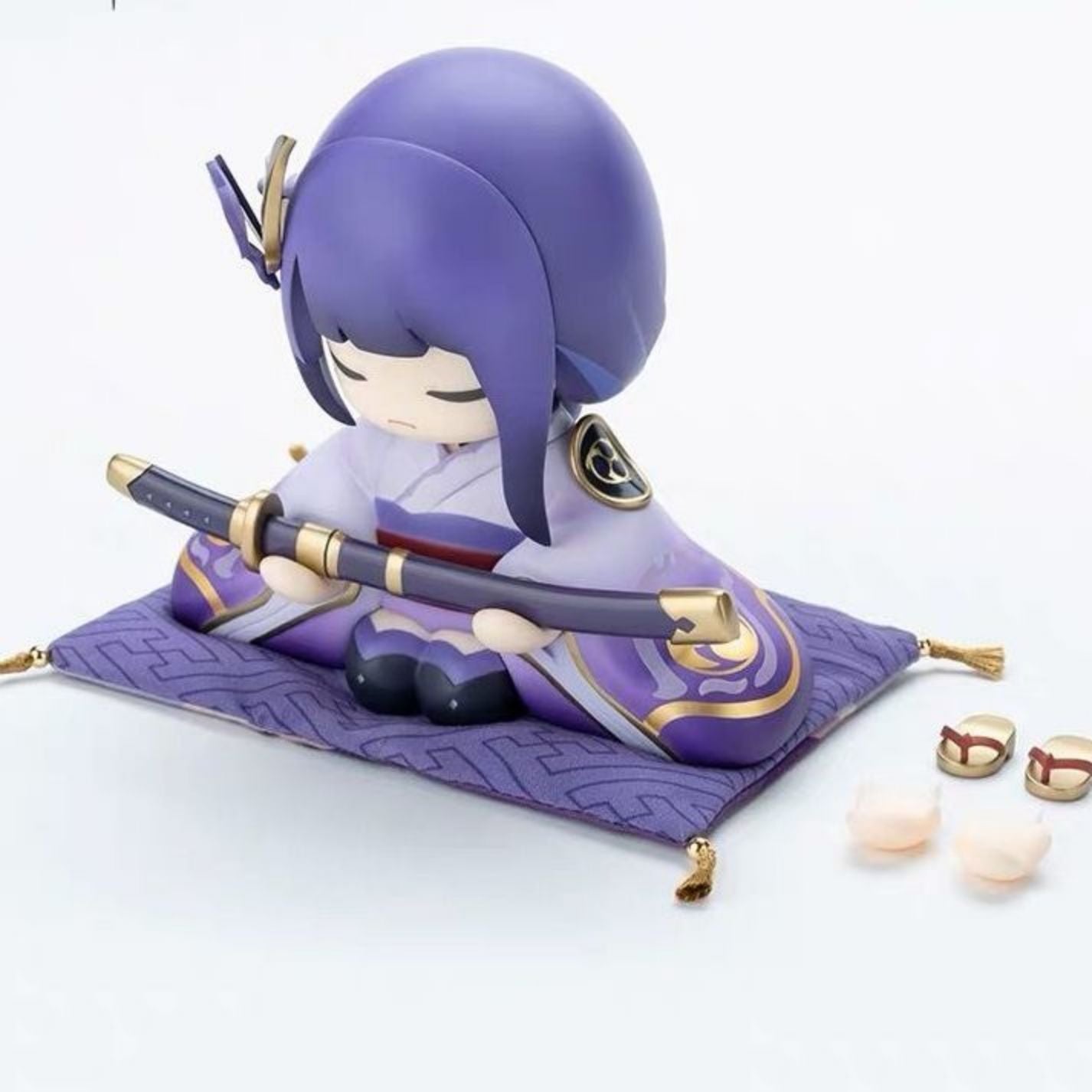 Electro Archon Thunder God Figure - Premium Purple Kimono Model