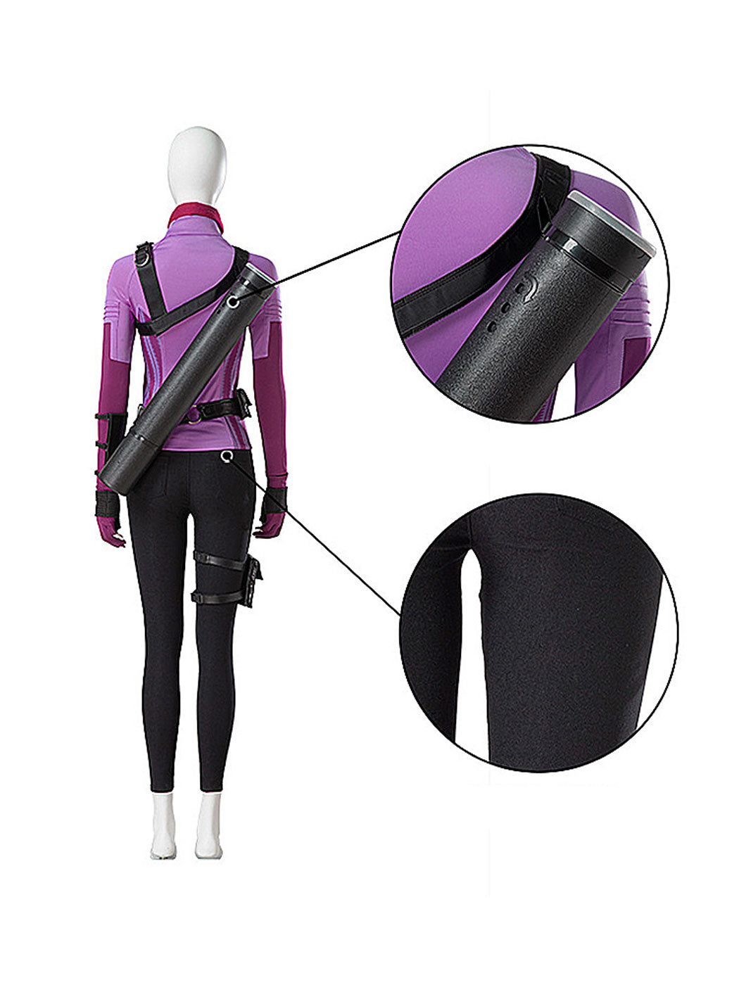 Master Archer Hero Cosplay Costume - Purple Tactical Outfit