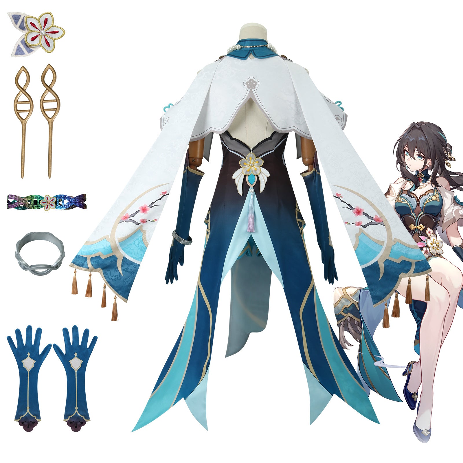 Honkai: Star Rail style costume cosplay Ruan Mei cosplay costume