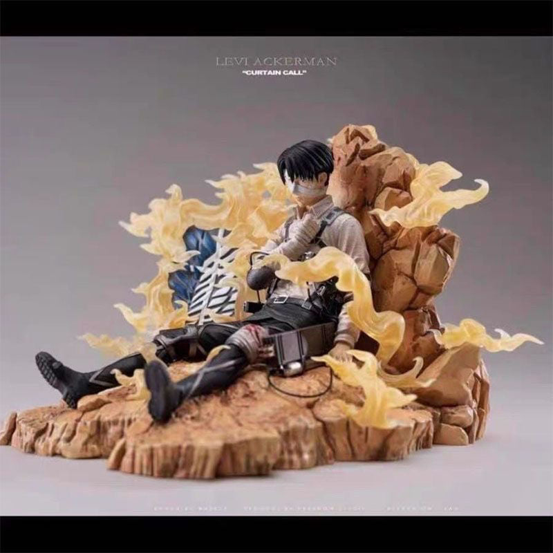 Attack on Titan Levi Ackerman Shinzou wo Sasageyo Figurine - Dedicate Your Heart Scene Statue
