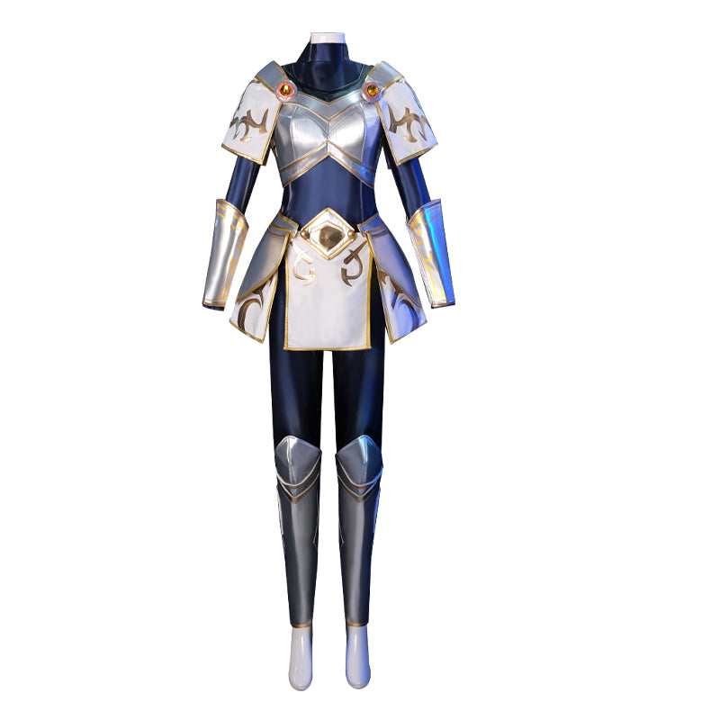 Radiant Lady of Light Cosplay Costume - Elegant Luminous Mage Outfit