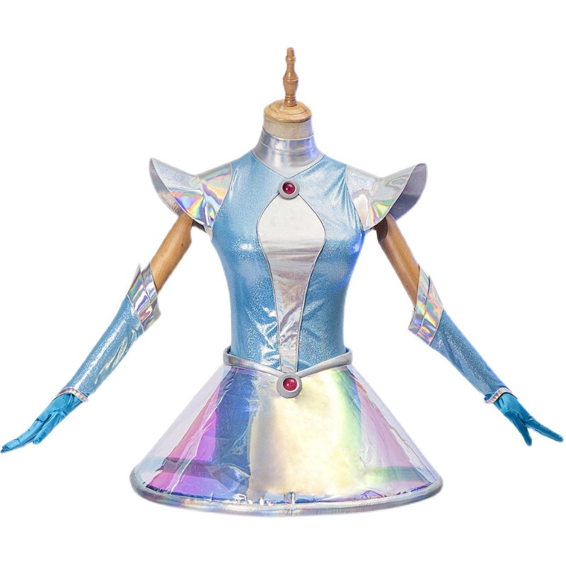 Space Groove Lady of Light Cosplay Costume - Cosmic Disco Mage Outfit