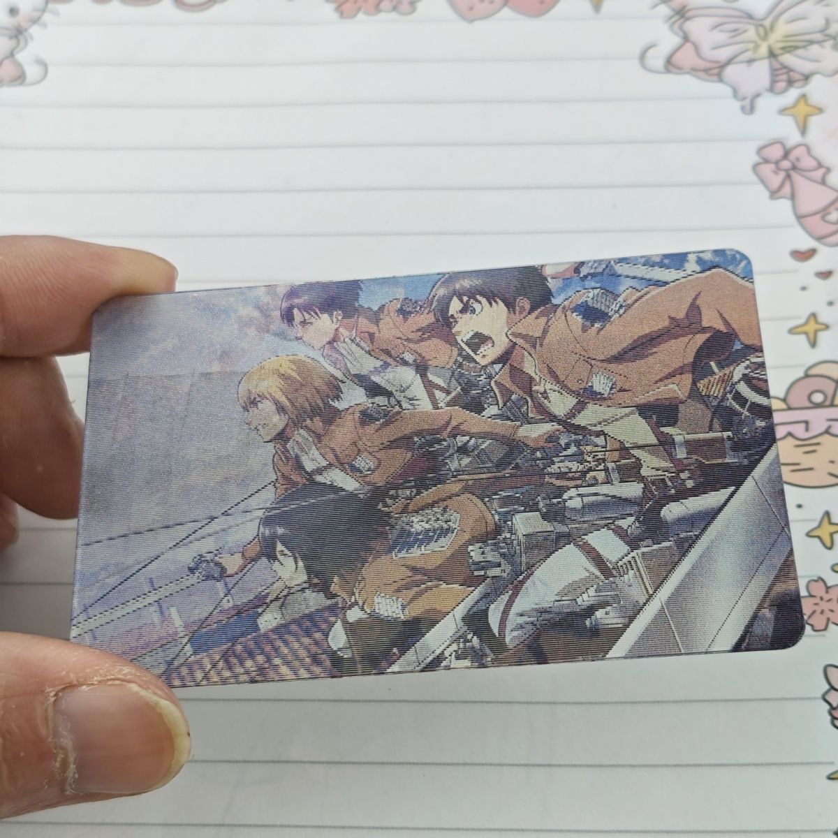 Attack on Titan Character Trading Cards Set - 5 Transformations with Storage Box
