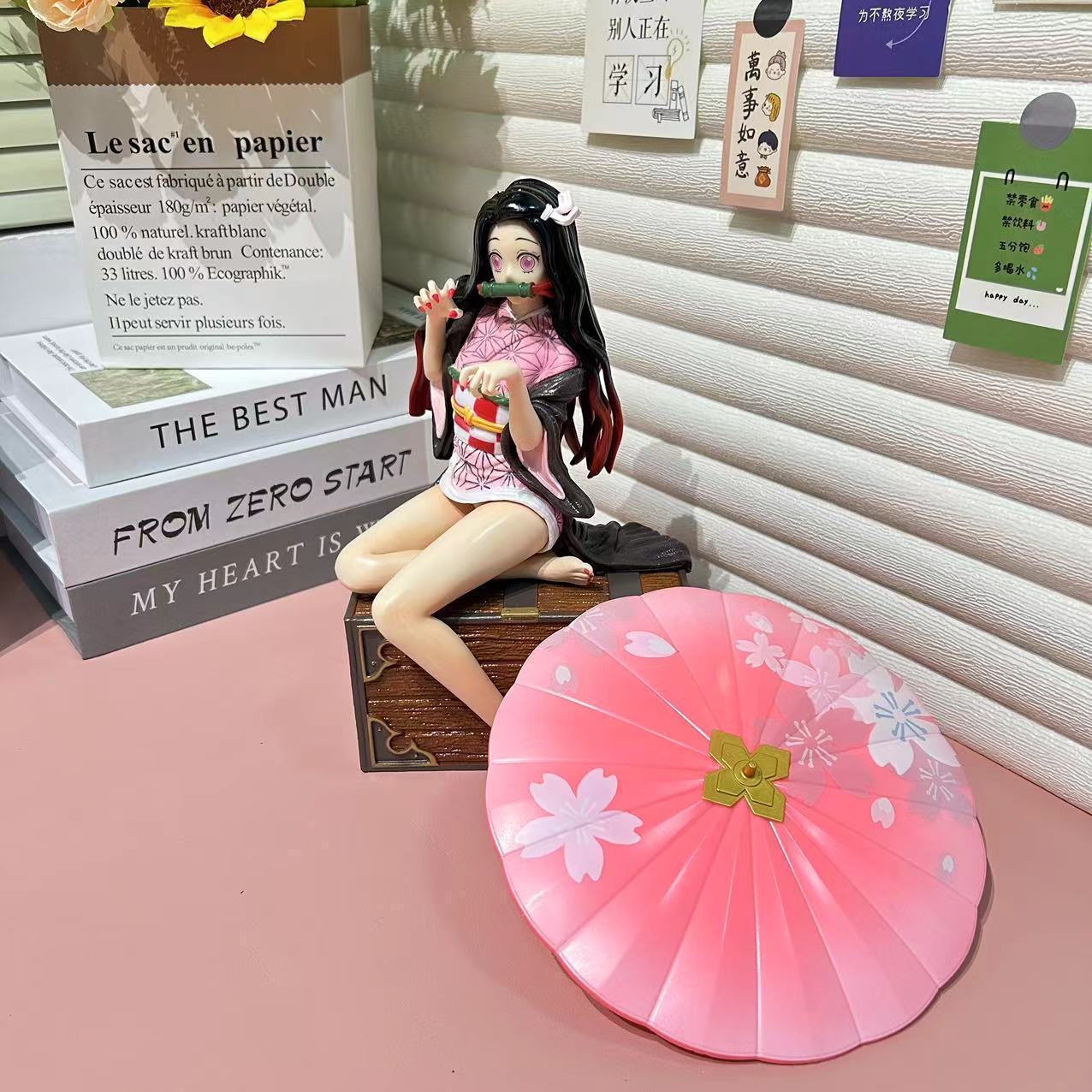 Demon Slayer Kamado Nezuko Flower Umbrella Figure - 300mm Premium Collectible Statue
