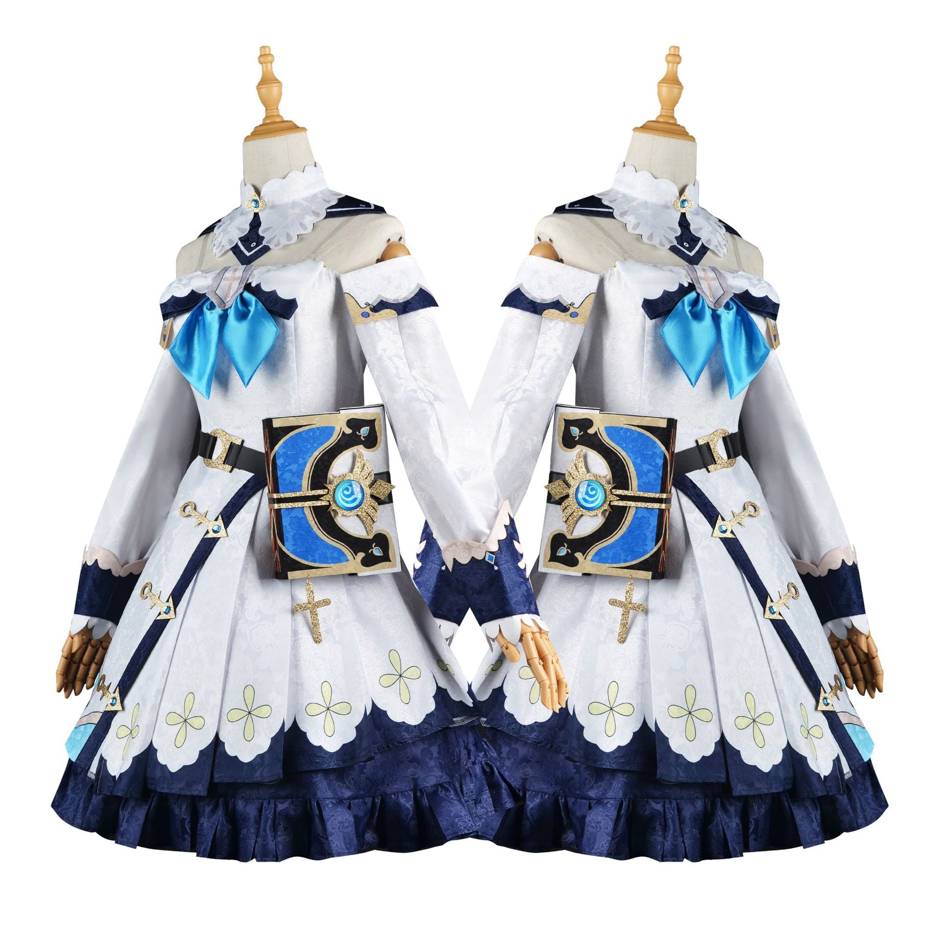 Shining Idol Deaconess Cosplay Costume - White Dress Performer Outfit