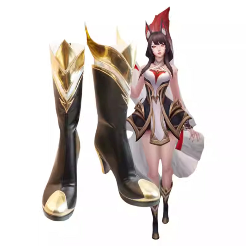 Legendary Nine-Tailed Fox Cosplay Costume - Elegant Mystical Mage Outfit