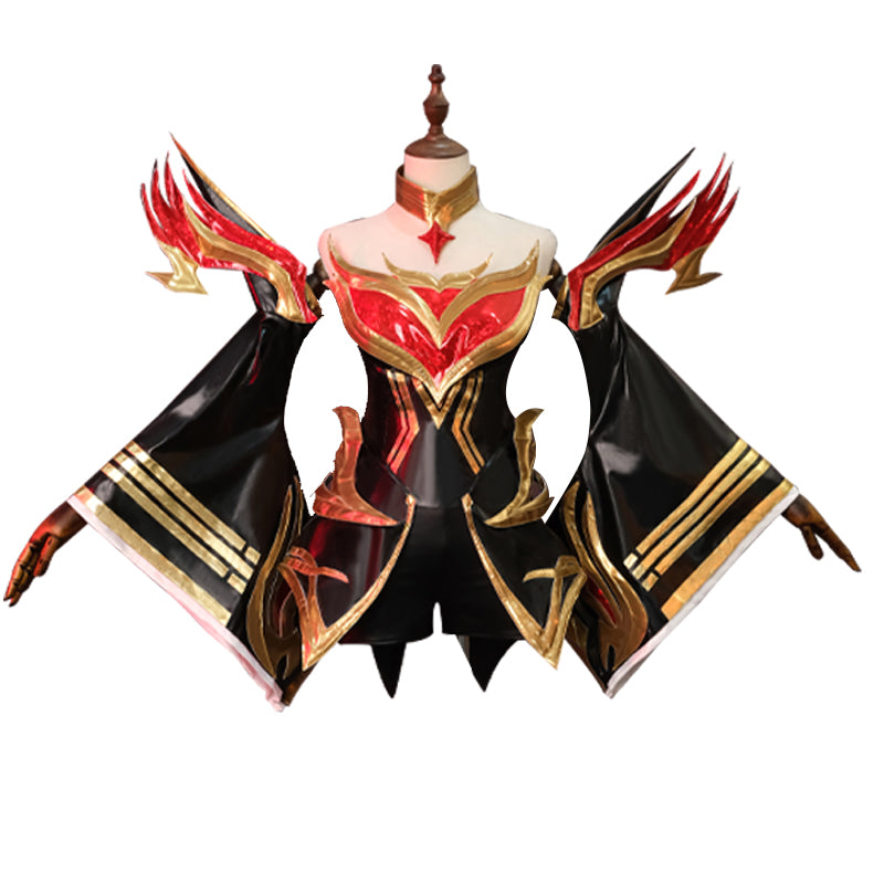 Immortal Nine-Tailed Fox Ahri Cosplay Costume - Legendary Ethereal Mage Outfit