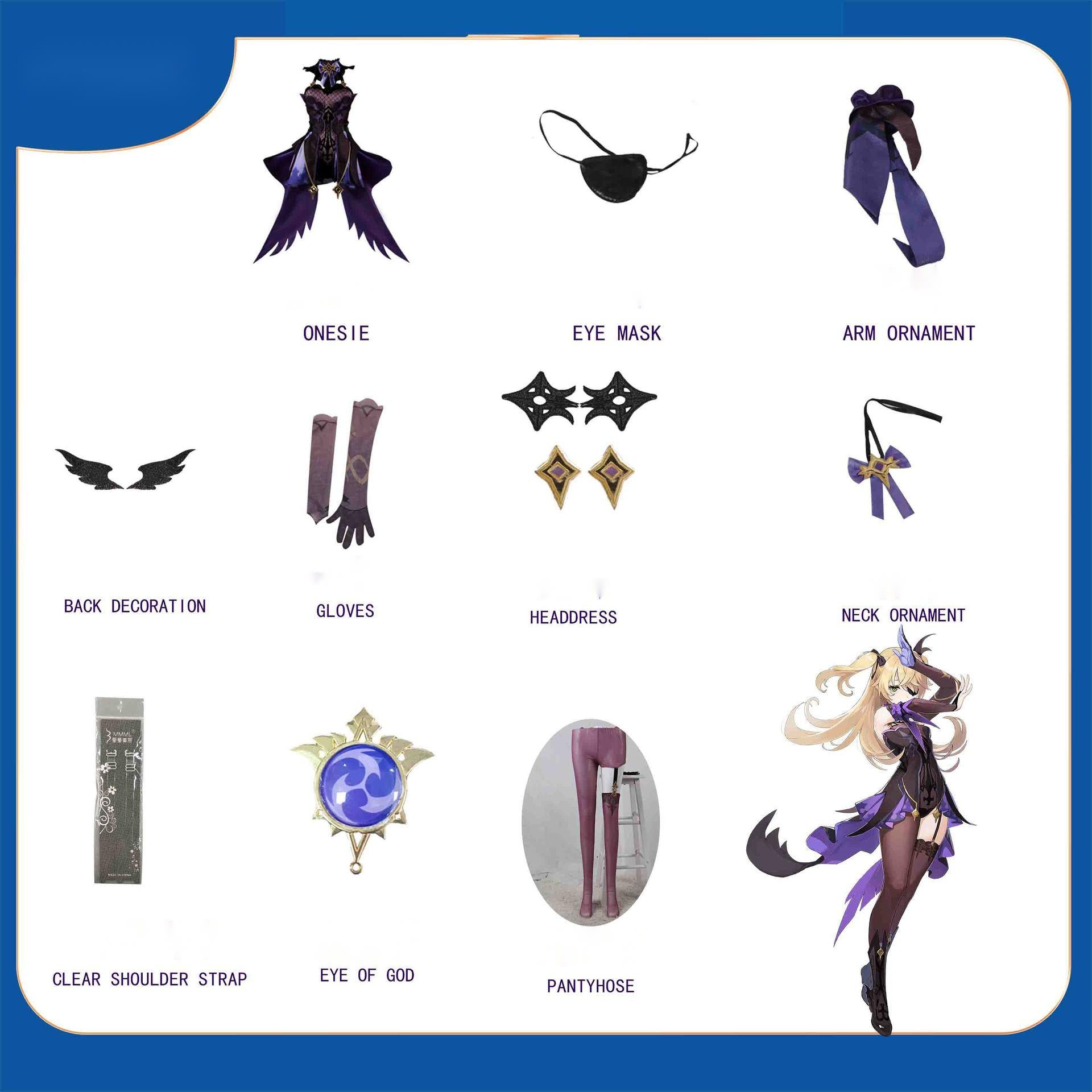 Prinzessin Investigator Cosplay Costume - Purple Electro Dress
