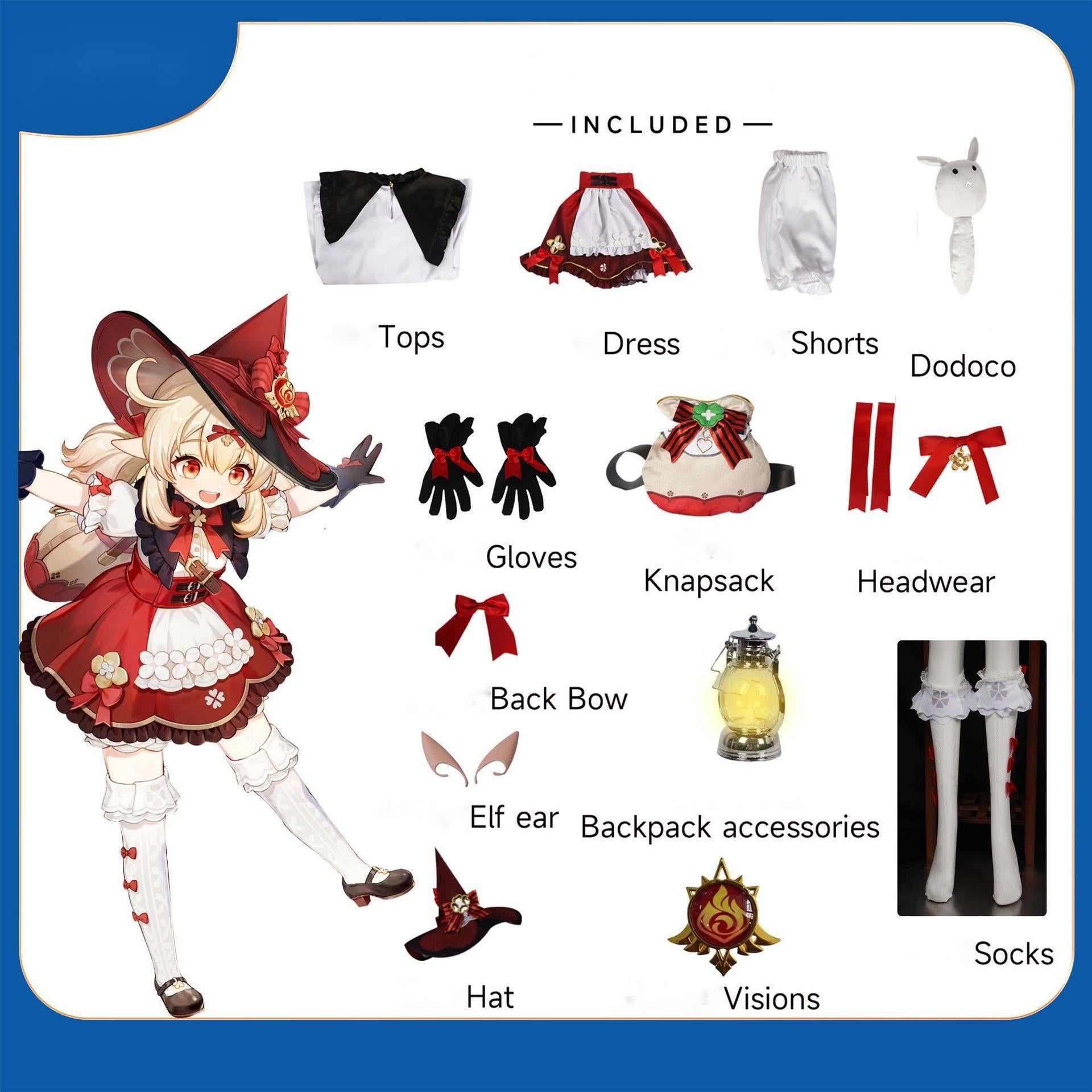 Spark Knight Bomber Cosplay Costume - Red Pyro Outfit