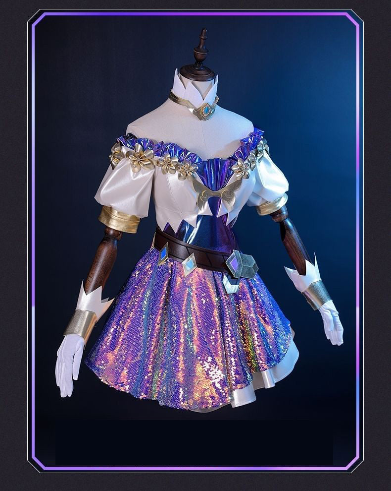 League of Legends Costume Star Song Seraphine Cosplay Costume