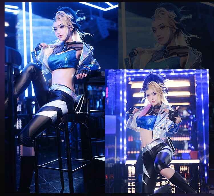 League of Legends Costume KDA Girls Group Akali Cosplay Costume