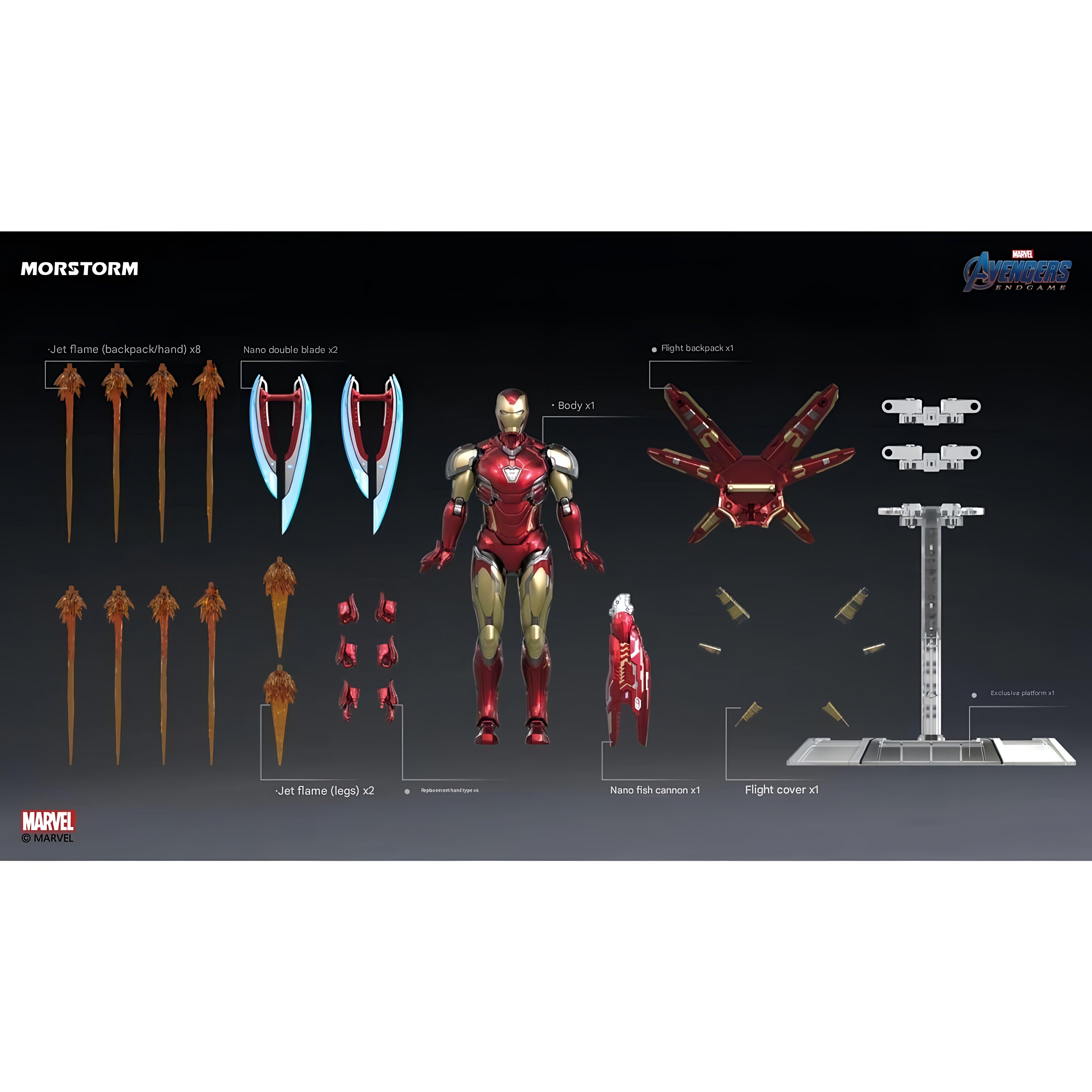 Marvel Iron Man MK85 & MK50 Action Figures - Dual Armor Pack Collectible