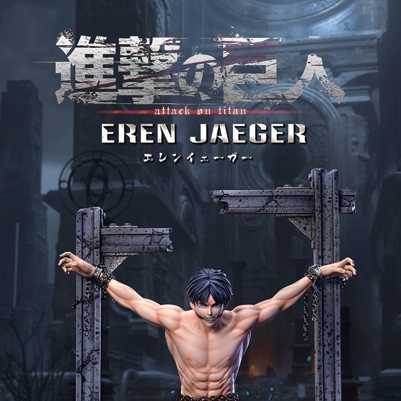 Attack on Titan Trapped Eren Yeager Figure - Crystallized Scene Collectible Statue