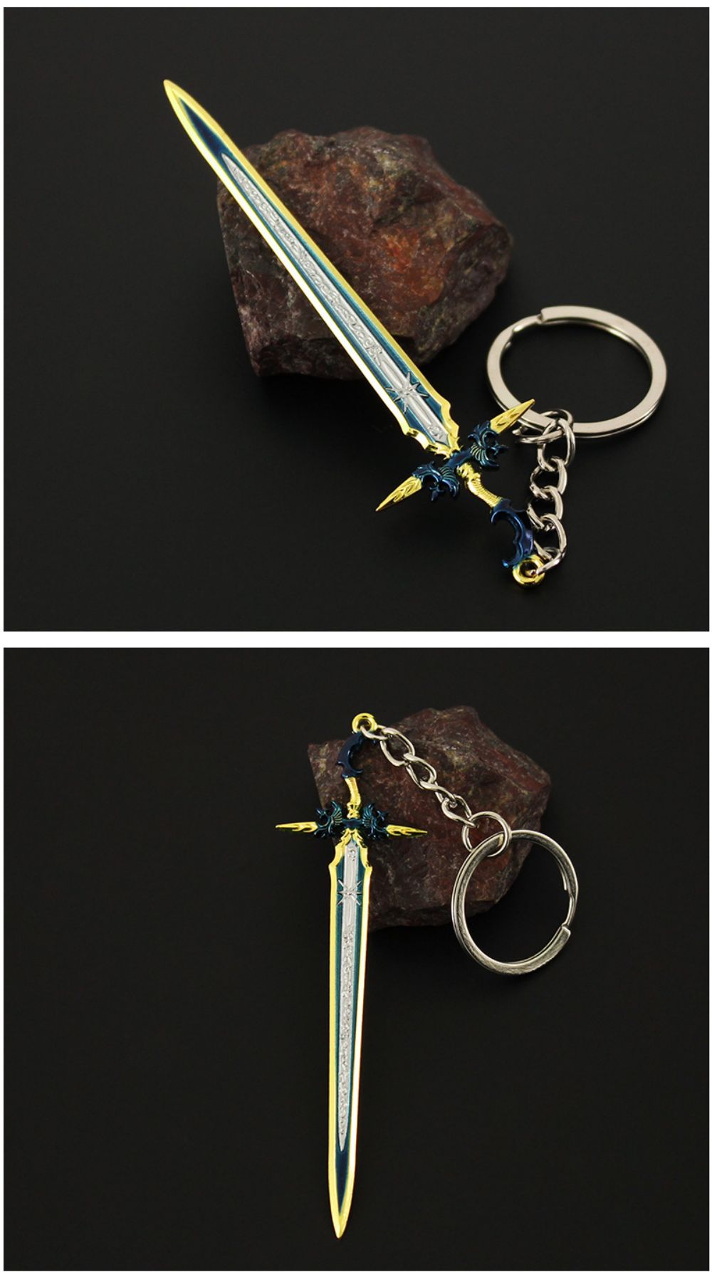 Final Fantasy XV Ultimate Blade Mini Keychain - FF15 Sword Collectible Accessory