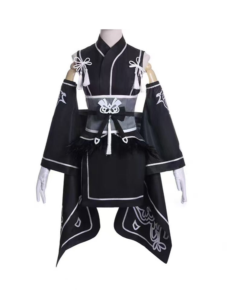 Android Warrior 2B Cosplay Costume - Premium Gothic Dress with Accessories