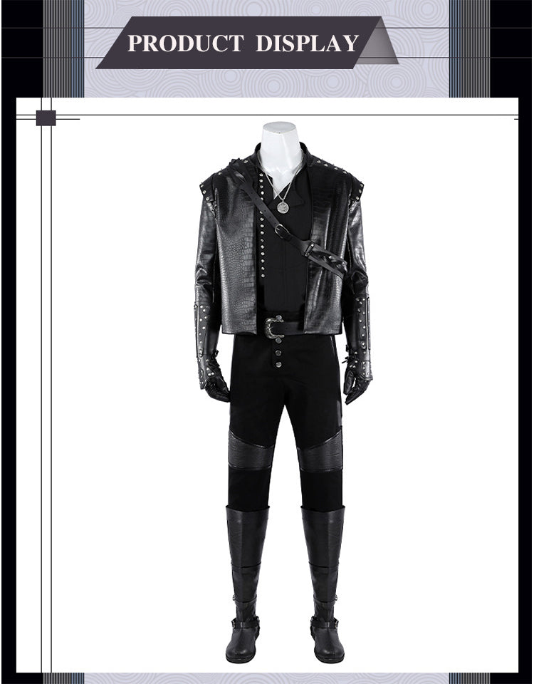 The Witcher Geralt of Rivia Cosplay Costume Full Set for Men