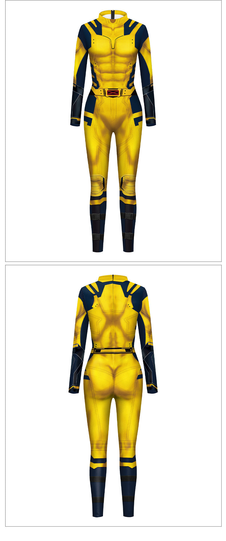 Adamantium Clawed Mutant wolverine Cosplay Costume - Yellow Blue Warrior Outfit