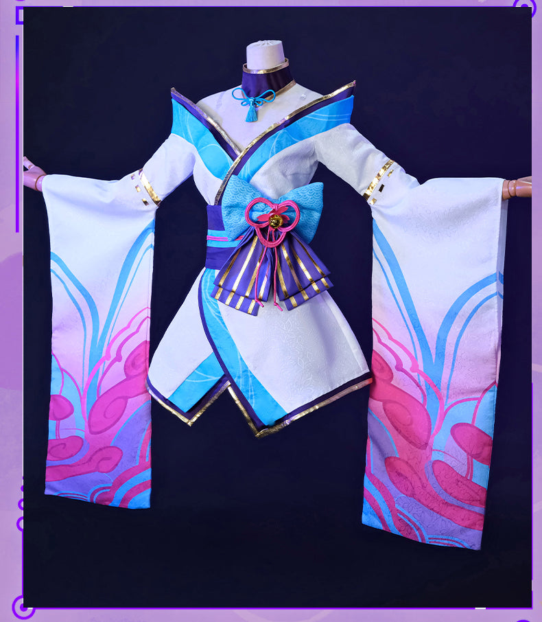 Nine-Tailed Fox Soul Lotus Theme Cosplay Costume - Elegant Mage Character Outfit