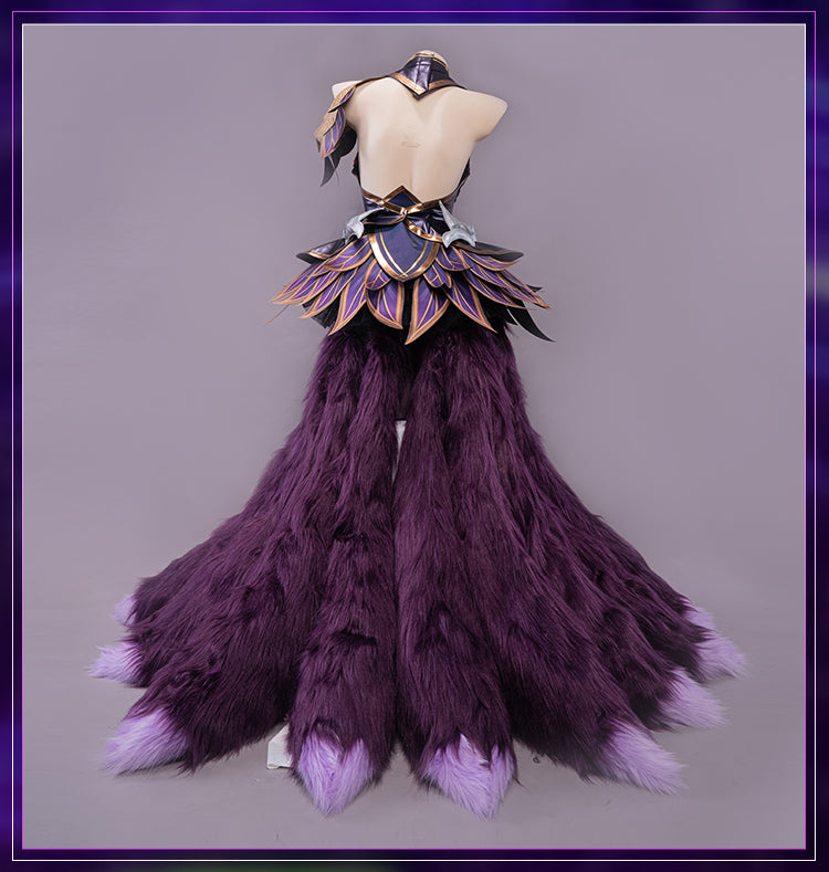 Bewitching Nine-Tailed Fox Cosplay Costume - Halloween Witch Theme Outfit