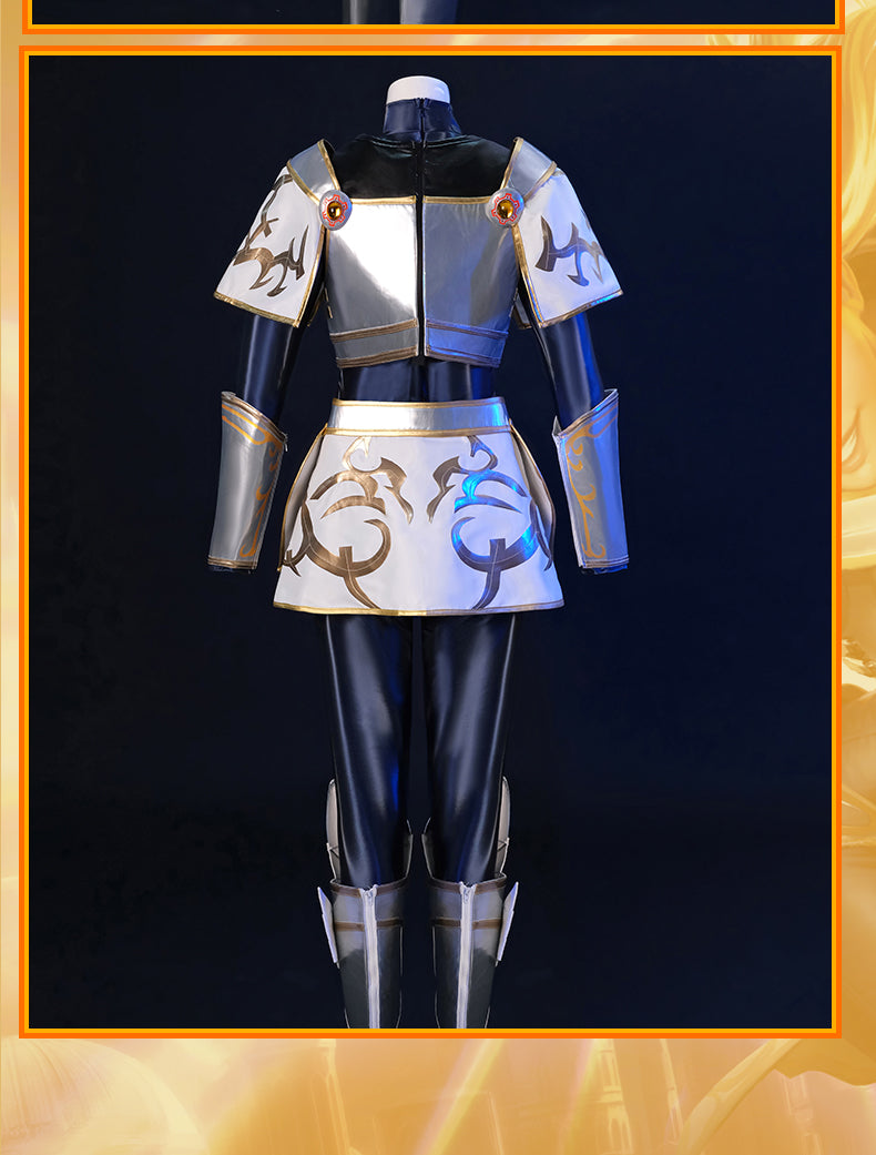 Radiant Lady of Light Cosplay Costume - Elegant Luminous Mage Outfit