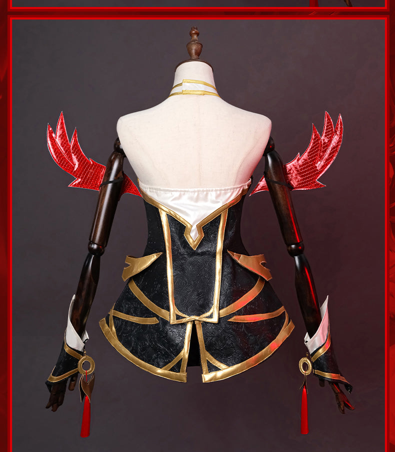 Legendary Nine-Tailed Fox Cosplay Costume - Elegant Mystical Mage Outfit