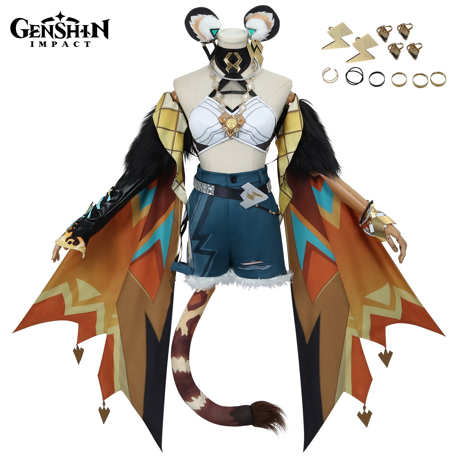 Genshin Impact Style Costume Cosplay Xilonen Cosplay Costume