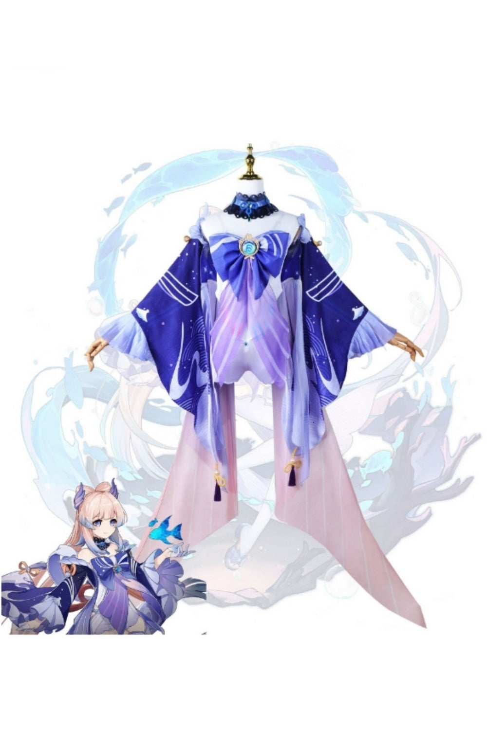 Divine Priestess Cosplay Costume - Watatsumi Island Hydro Dress