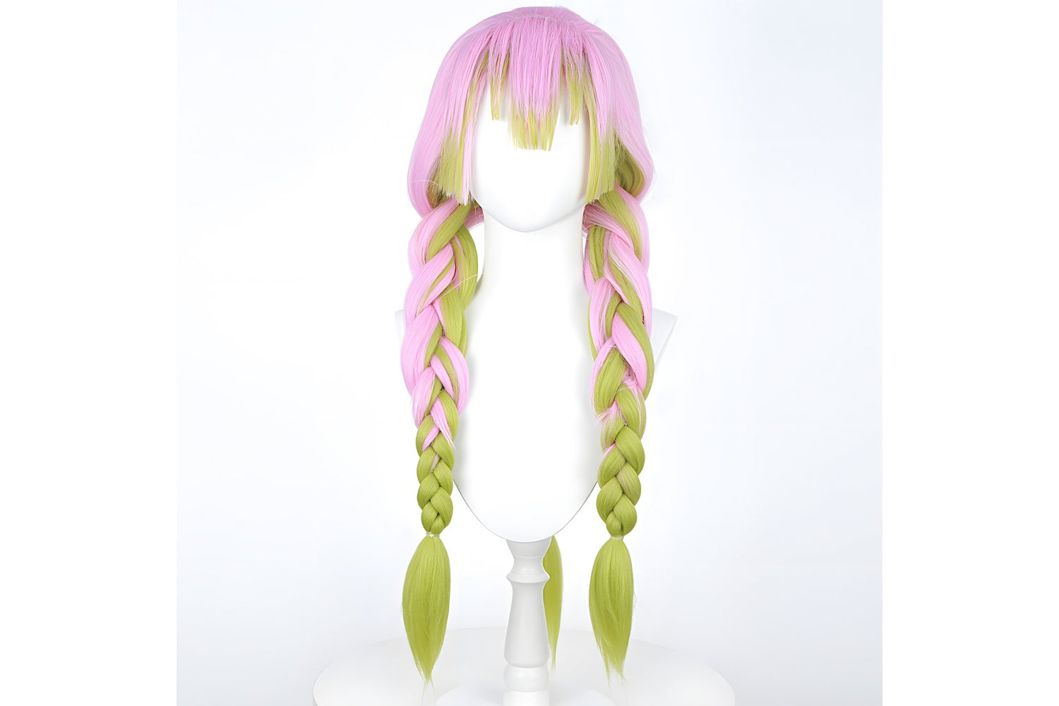 Love Breathing Pillar Cosplay Costume - Pink Green Gradient Demon Hunter Outfit